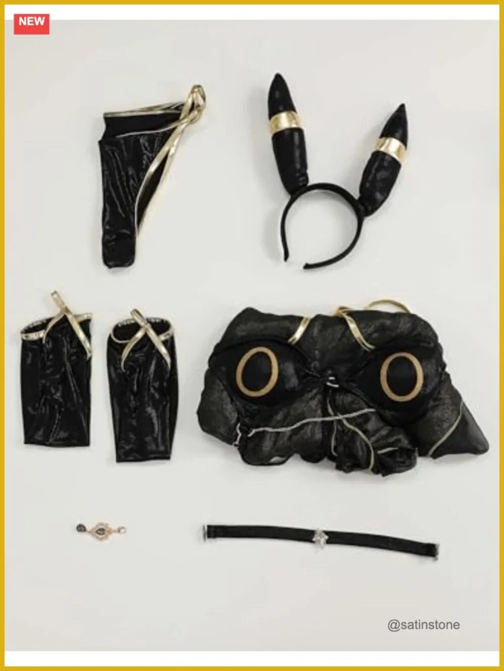 Cosplay Bikini Set with Cover Up Headband Halter Lace Up Swimwear Rave Bathing